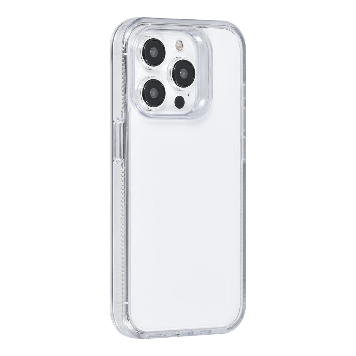 Tuniq iPhone 15 Pro - Σκληρή Θήκη με Πλαίσιο Σιλικόνης - Ημιδιάφανο Λευκό / Διάφανο
