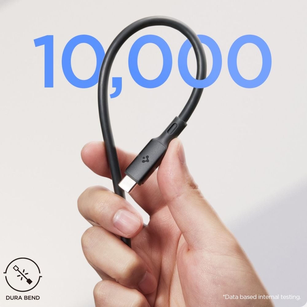 Spigen PB2203 ArcWire - Καλώδιο Γρήγορης Φόρτισης Type - C to Type - C 120cm - PD240W - Black