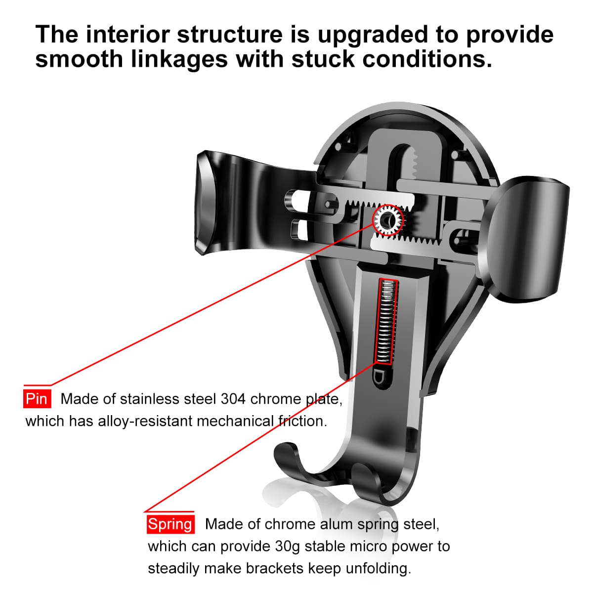 Baseus Osculum Gravity Car Mobile Holder - Universal Βάση Αυτοκινήτου - Black / Silver - SUYL - XP0S