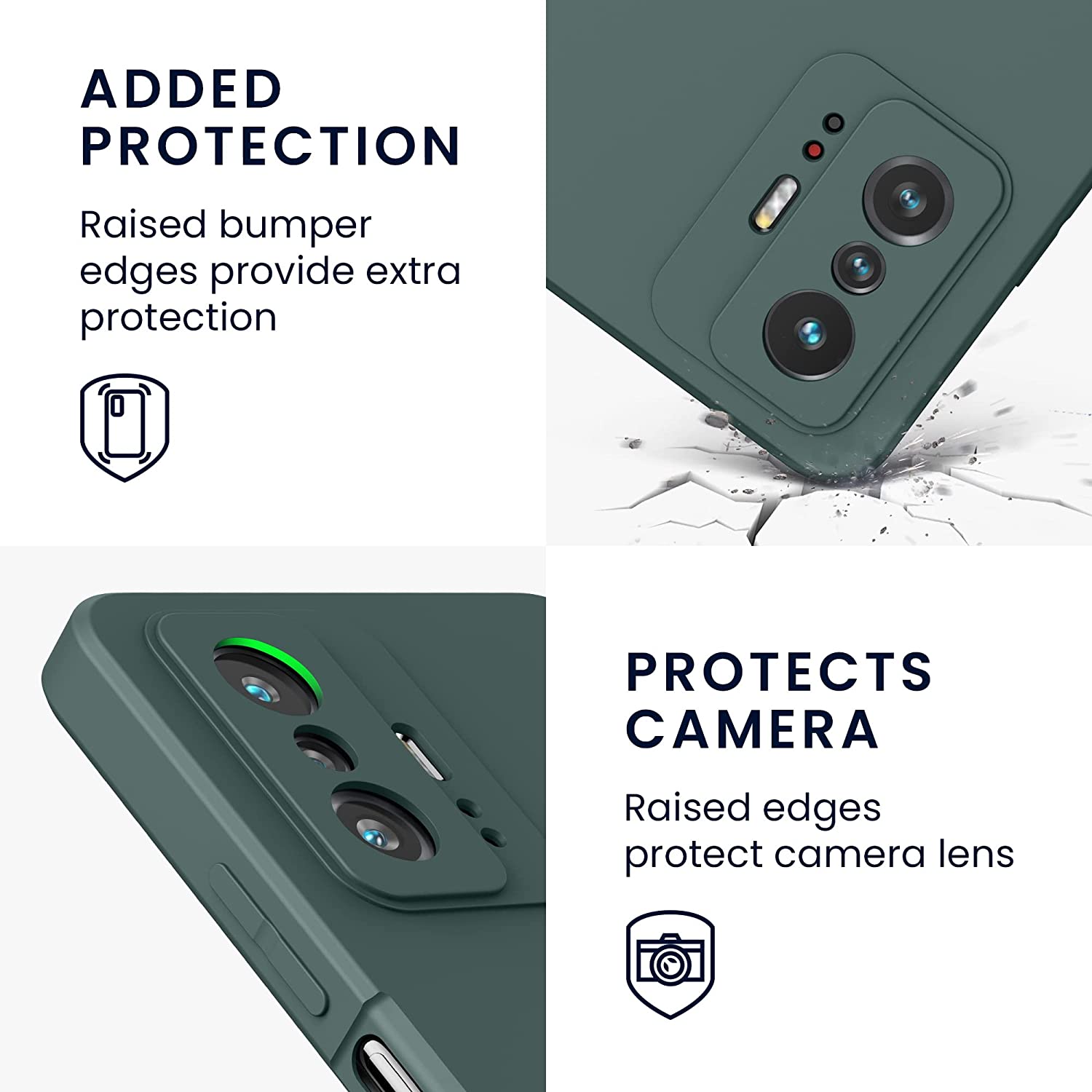 KW Xiaomi 11T / 11T Pro Θήκη Σιλικόνης Rubberized TPU - Blue Green - 56573.171