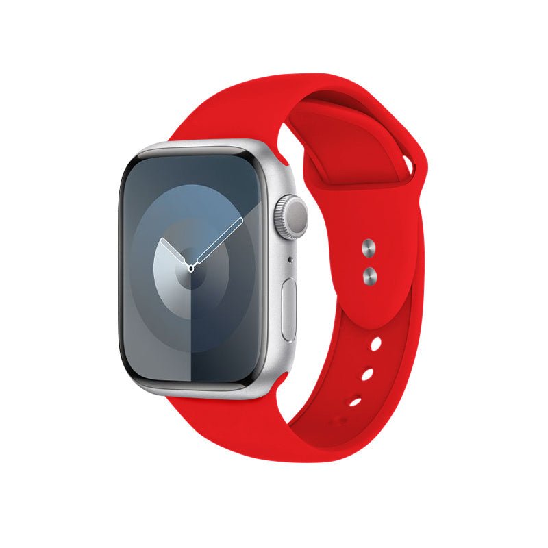Crong Λουράκι Apple Watch 4/5/6/7/8/9/10/11 - SE (1/2/3) - ULTRA (1/2/3) - 44/45/46/49mm Σιλικόνης - Liquid Strap - Red