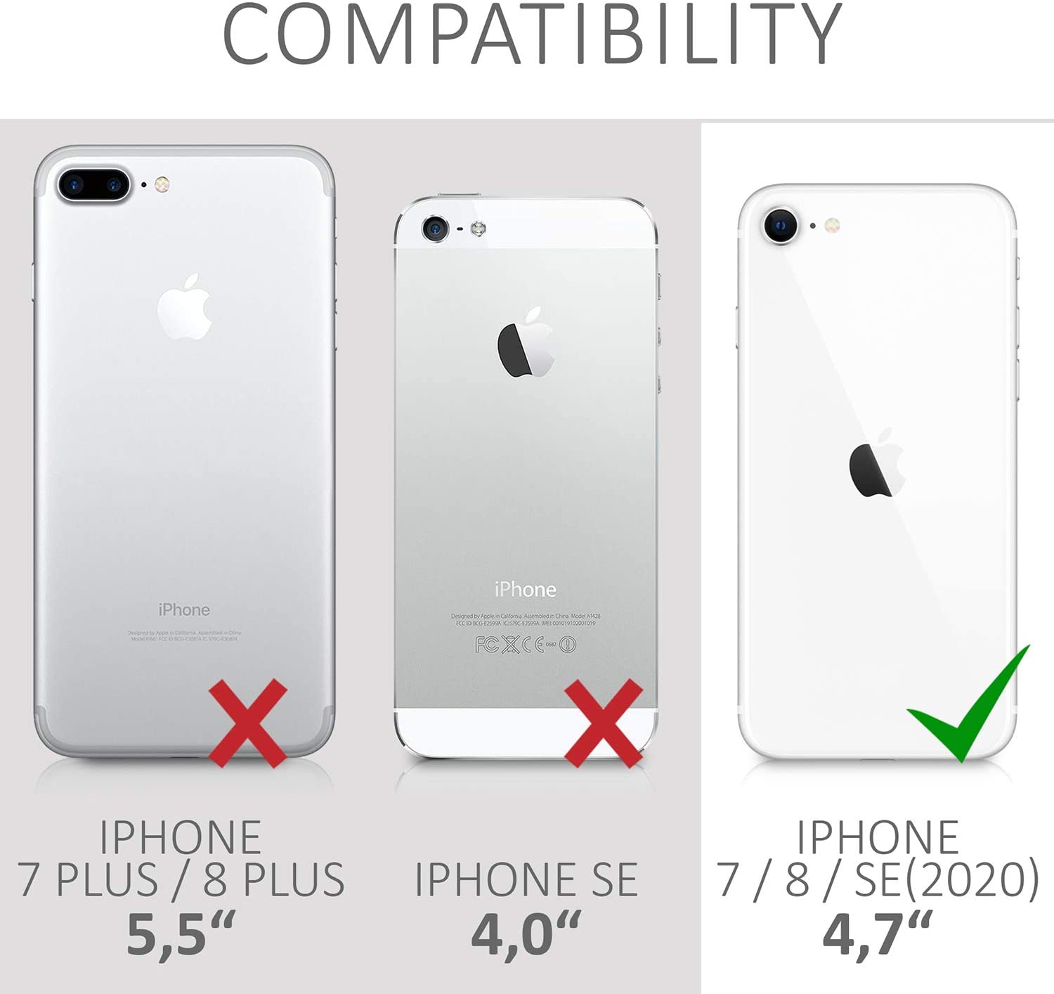 KW iPhone SE 2022 / SE 2020 / 7 / 8 Θήκη Σιλικόνης TPU Design Travel and Explore - Gold - Διάφανη - 51618.10