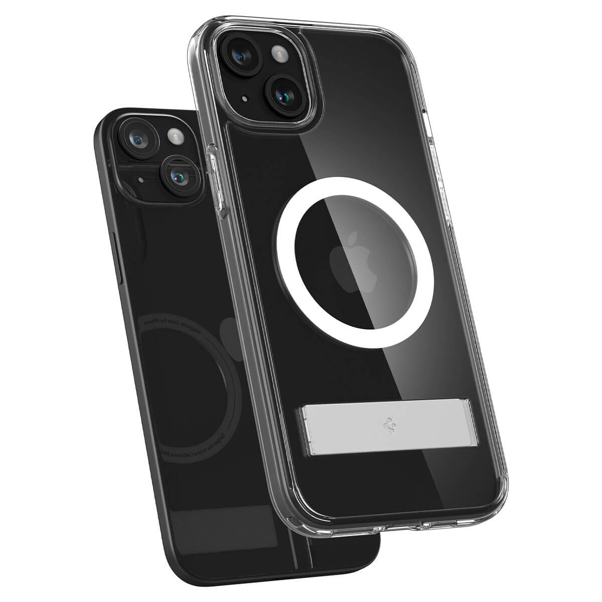 Spigen iPhone 15 Ultra Hybrid S MagSafe Σκληρή Θήκη με Πλαίσιο Σιλικόνης και Stand - Crystal Clear