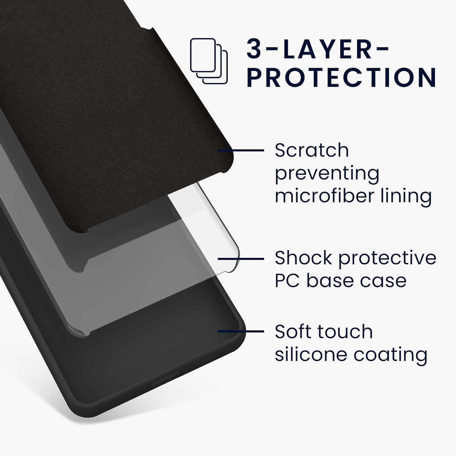KW Samsung Galaxy A16 4G / A16 5G Θήκη Σιλικόνης Rubberized TPU - Black