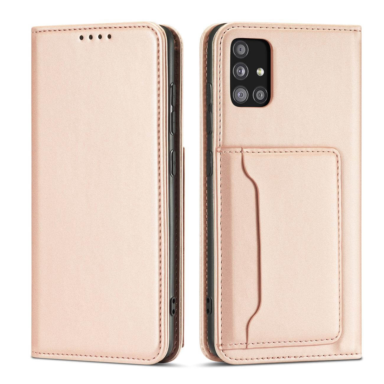 OEM Samsung Galaxy A53 5G Magnet Card Wallet Case Θήκη Πορτοφόλι Stand - Pink