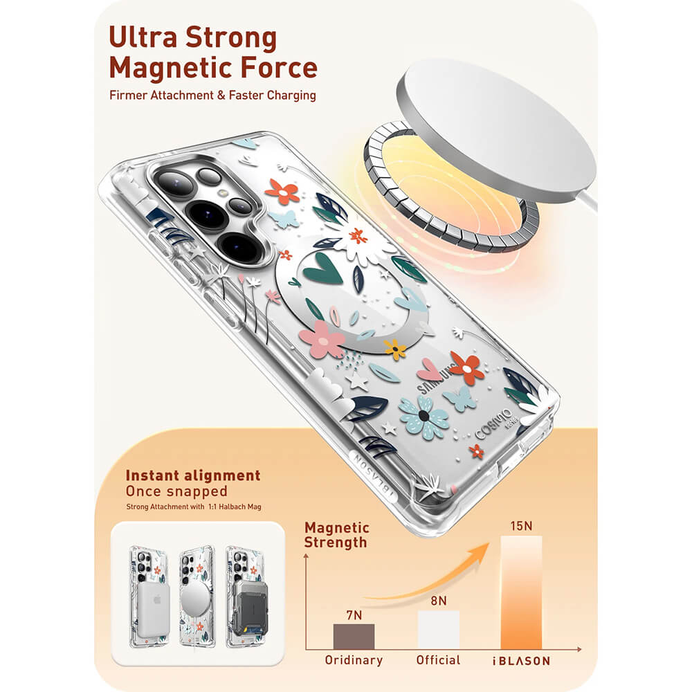 i - Blason Samsung Galaxy S25 Ultra Cosmo Mag Σκληρή Θήκη με Προστασία Οθόνης και Magsafe - Paint