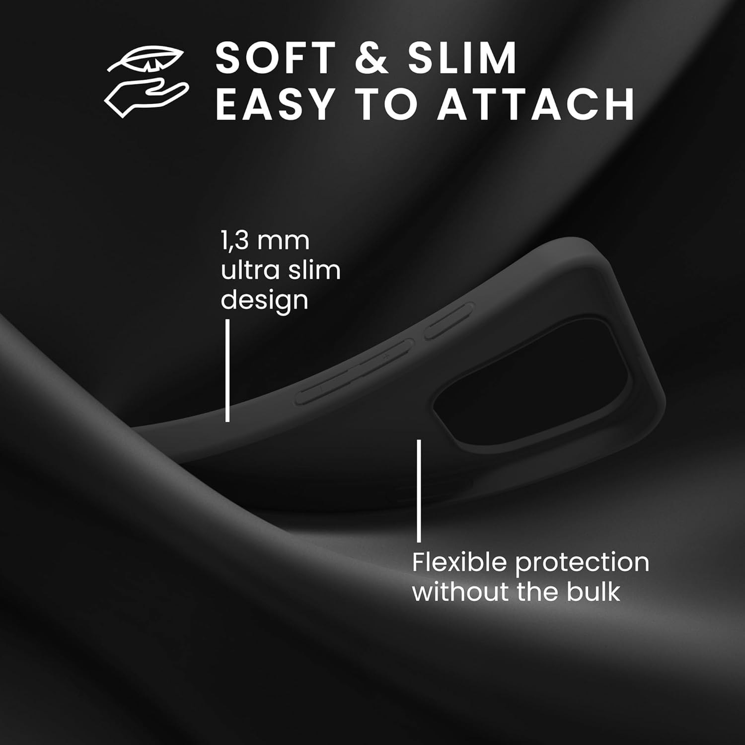 KW iPhone 16 Pro Max Λεπτή Θήκη Σιλικόνης TPU - Matte Black