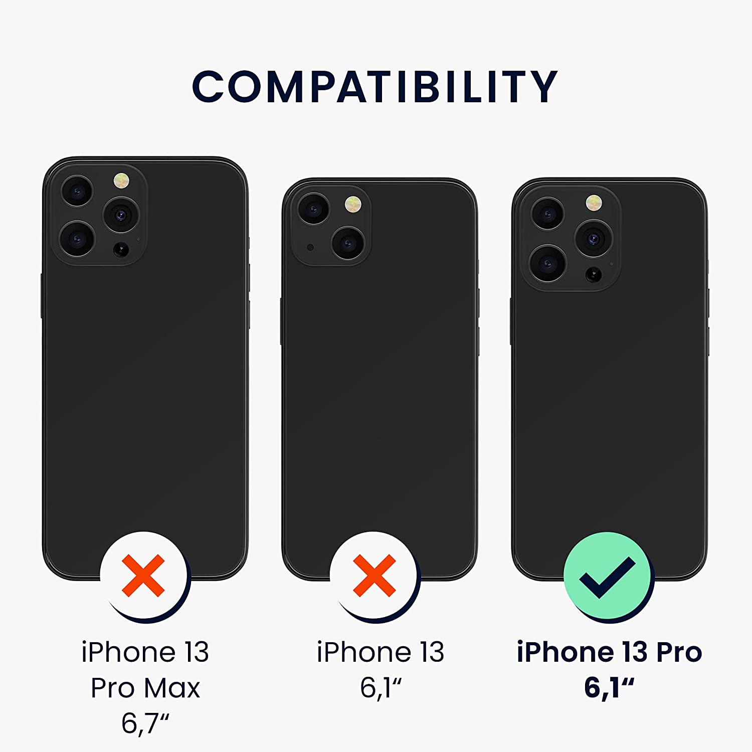 Kalibri iPhone 13 Pro Θήκη Σιλικόνης TPU με Λουράκι - Design Abstract Lines - Black / White - 58554.02
