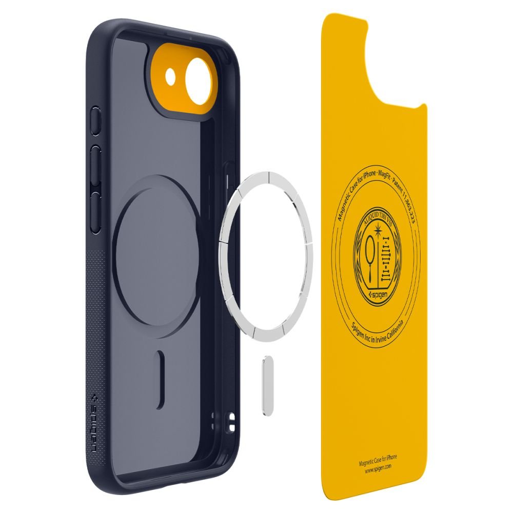 Spigen iPhone 16e - Nano Pop Mag Θήκη Σιλικόνης με MagSafe - Blueberry Navy