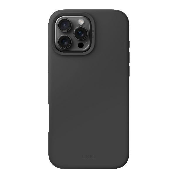 Uniq iPhone 16 Pro Max Lino Hue Magclick Θήκη Σιλικόνης με MagSafe - Charcoal Grey