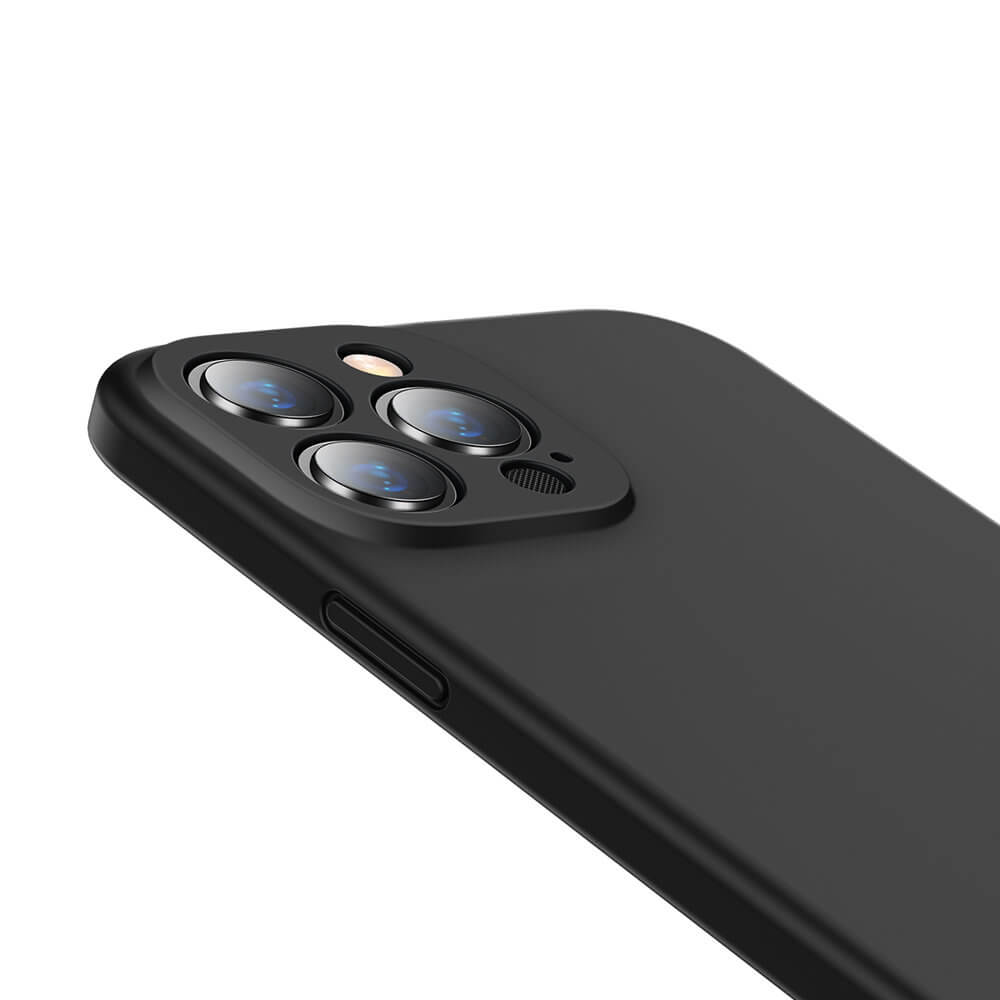 Baseus iPhone 13 Pro Liquid Gel Θήκη Σιλικόνης Rubber - Black - ARYT000101