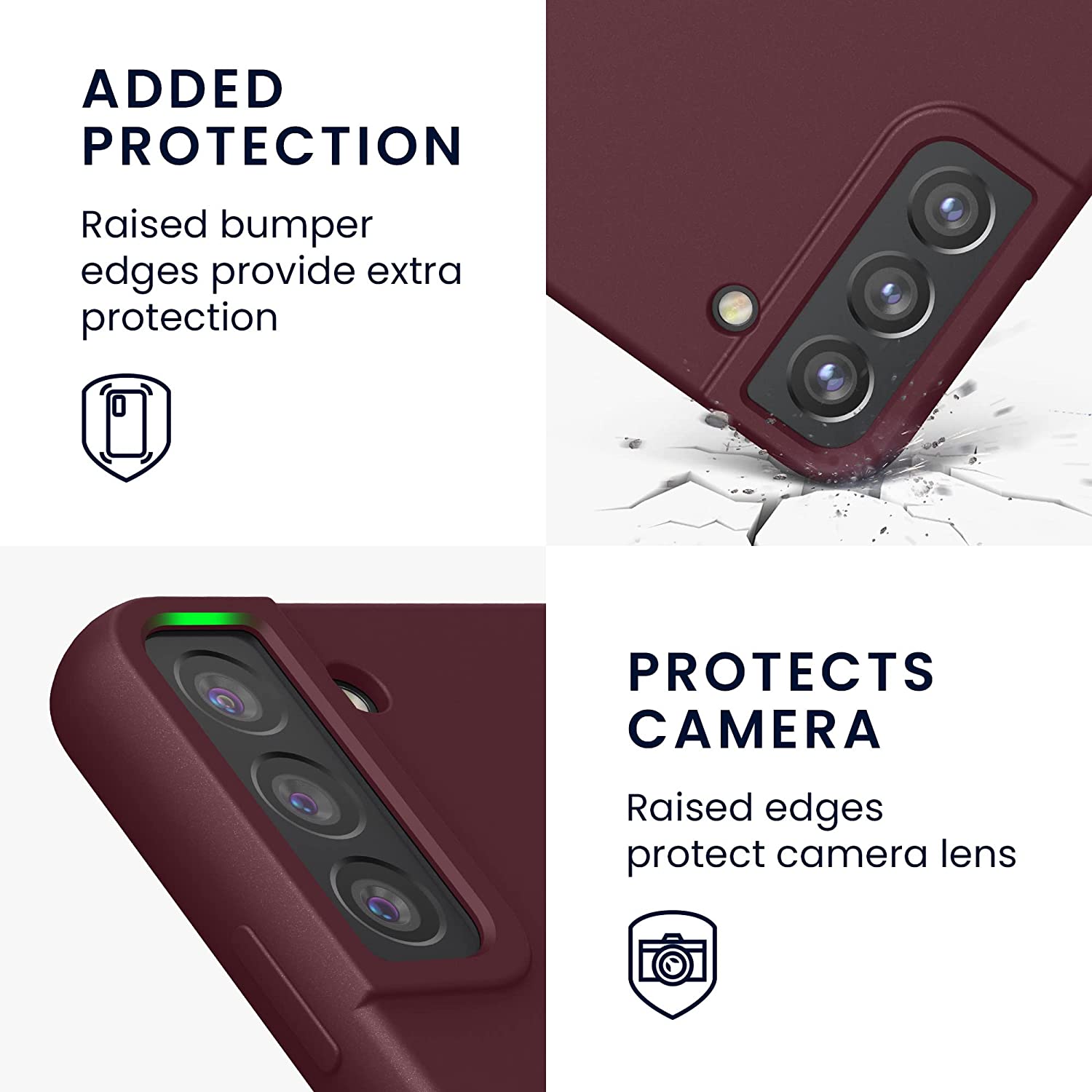KW Samsung Galaxy S22 Plus Θήκη Σιλικόνης Rubberized TPU - Tawny Red - 56761.190