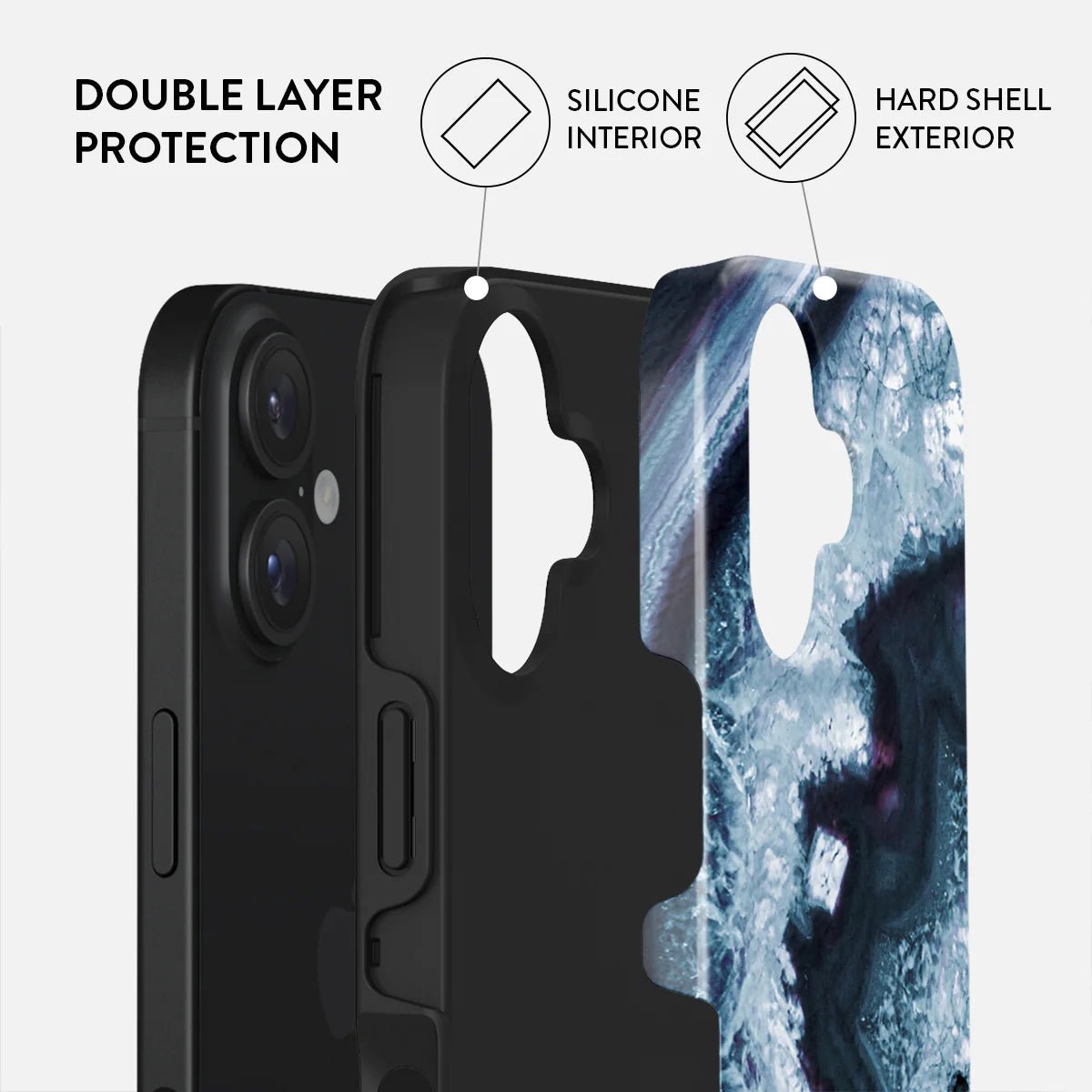 Burga iPhone 16 Plus Fashion Tough MagSafe Σκληρή Θήκη με MagSafe - Frozen Lake