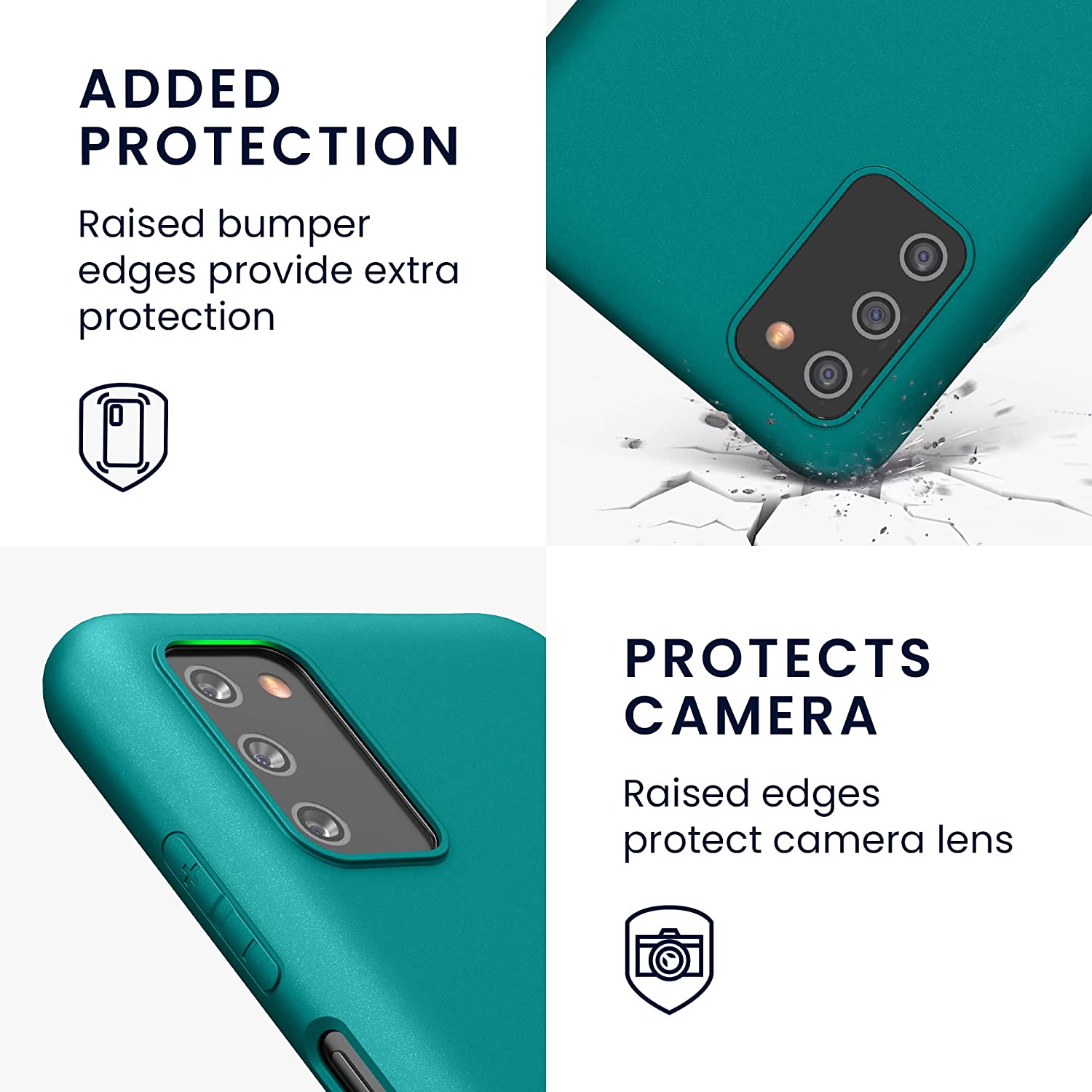 KW Samsung Galaxy A03s Θήκη Σιλικόνης TPU - Matte Petrol - 56517.57