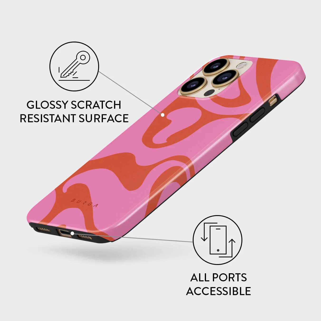 Burga iPhone 14 Pro Max Fashion Tough Σκληρή Θήκη - Ride the Wave