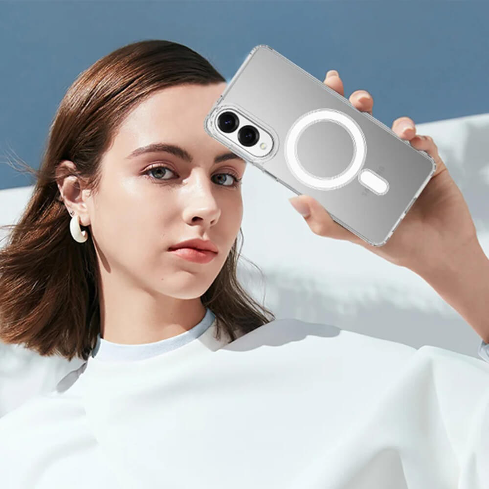 Techsuit Samsung Galaxy S25 Edge - MagSafe Pro - Σκληρή Θήκη με Πλαίσιο Σιλικόνης - Διάφανη