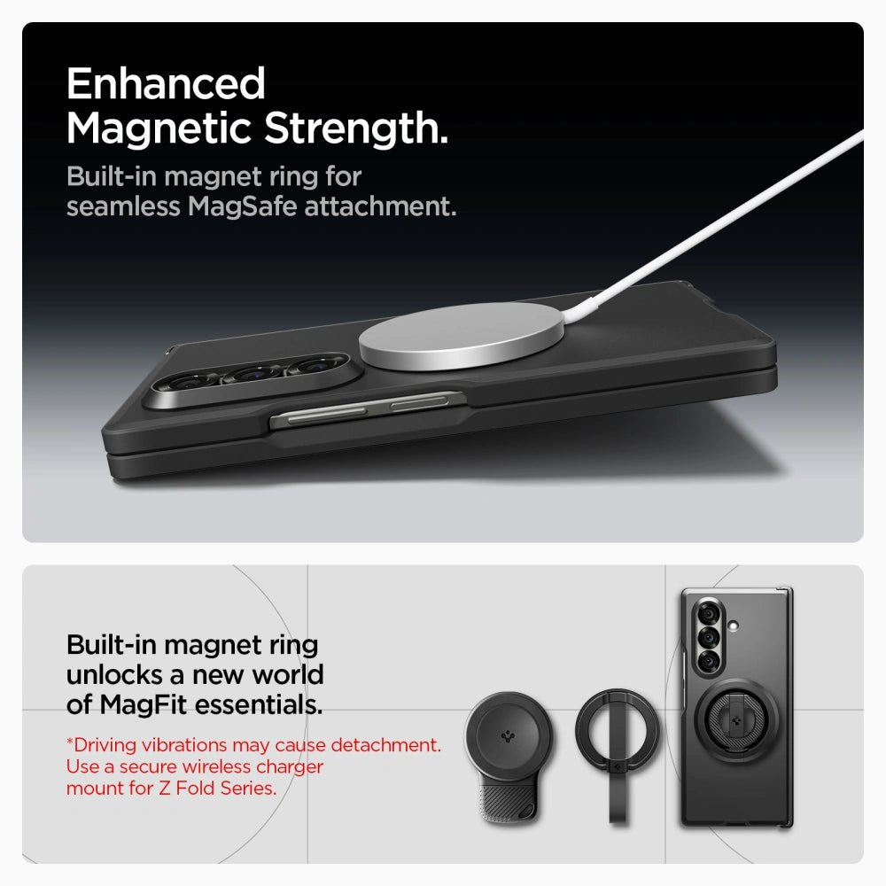 Spigen Samsung Galaxy Z Fold7 - Tough Armor Pro Mag - Σκληρή Θήκη με MagSafe - Black