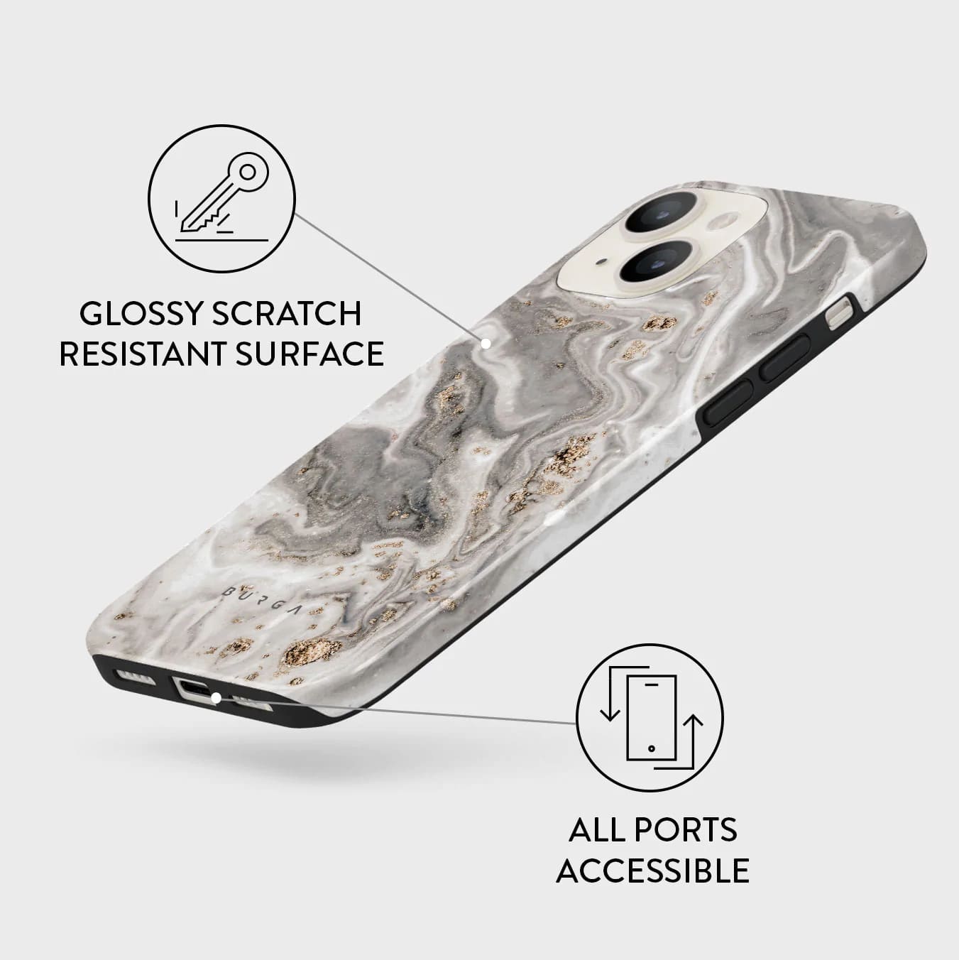Burga iPhone 14 Fashion Tough Σκληρή Θήκη - Snowstorm