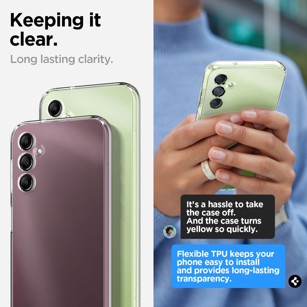 Spigen Samsung Galaxy A14 5G Liquid Crystal Θήκη Σιλικόνης - Crystal Clear