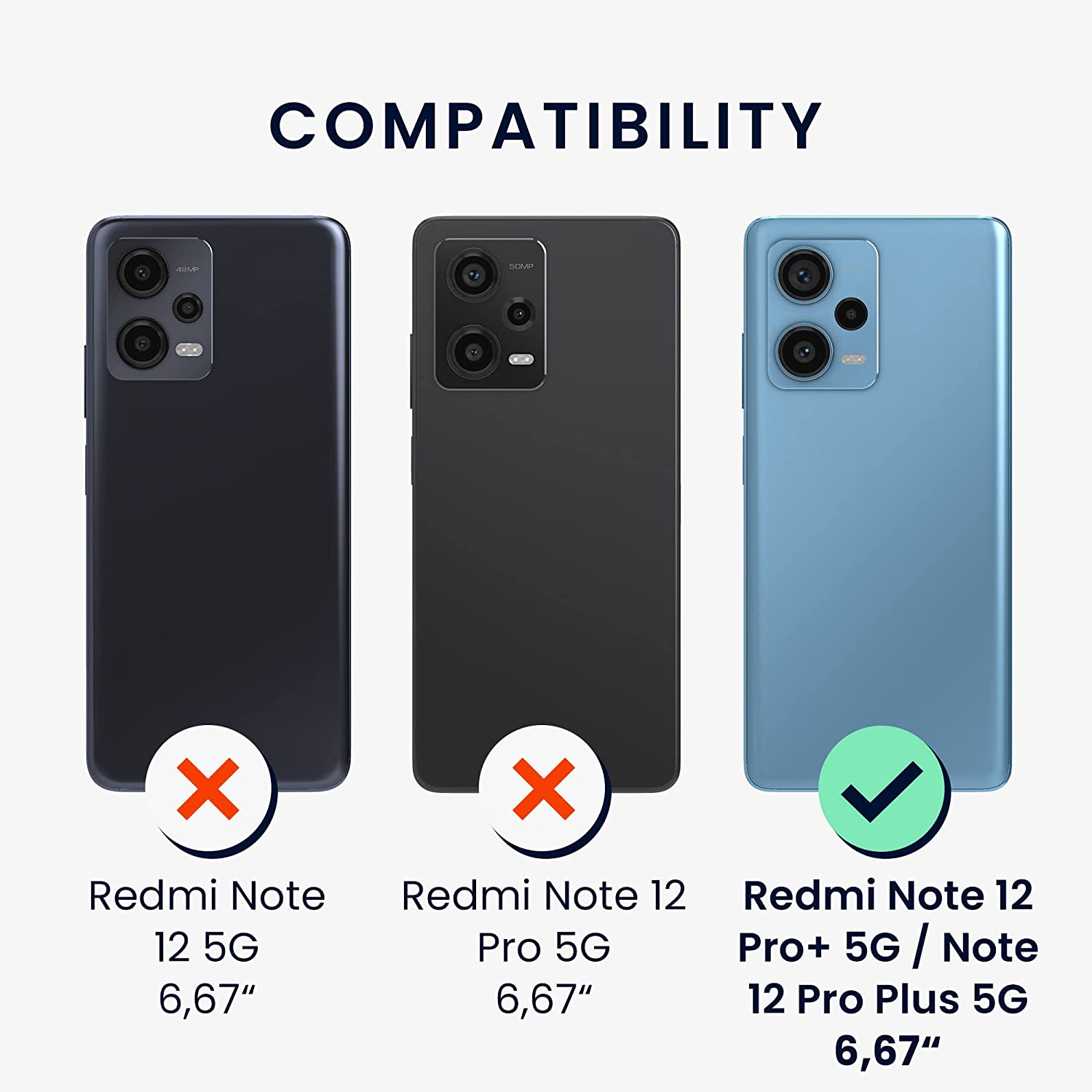 KW Xiaomi Redmi Note 12 Pro+ Θήκη Σιλικόνης TPU με Λουράκι - Διάφανη / Black - 60723.01