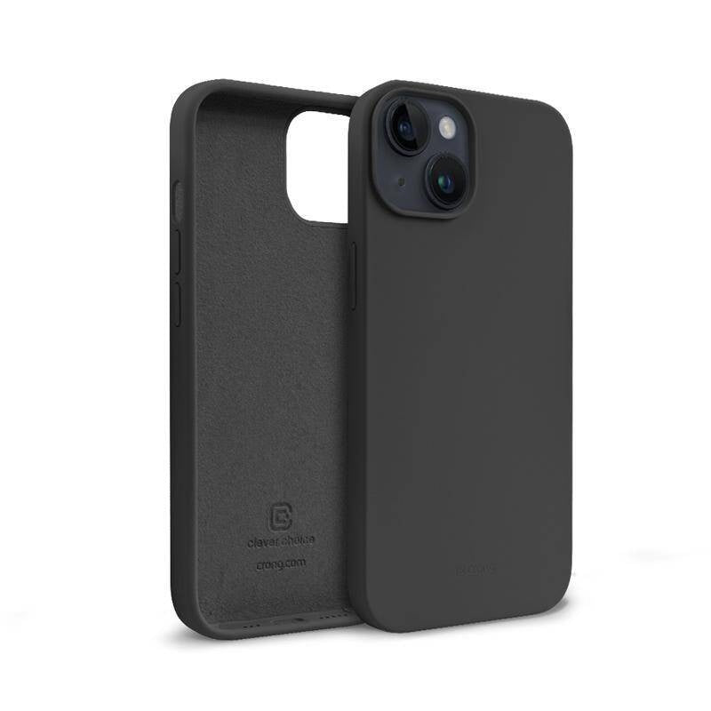 Crong iPhone 13 / iPhone 14 Color Cover Θήκη Σιλικόνης - Black