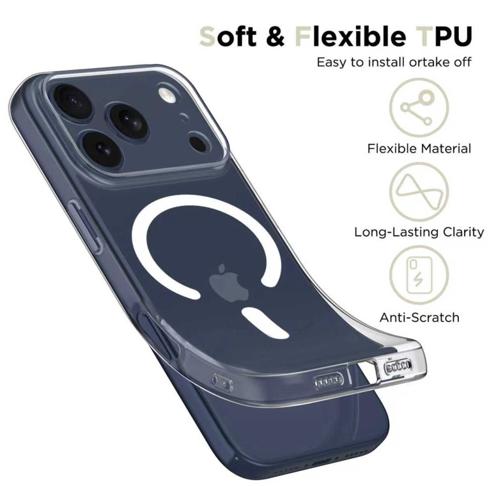 Tech - Protect iPhone 17 Pro Flexair Θήκη Σιλικόνης TPU με MagSafe - Clear