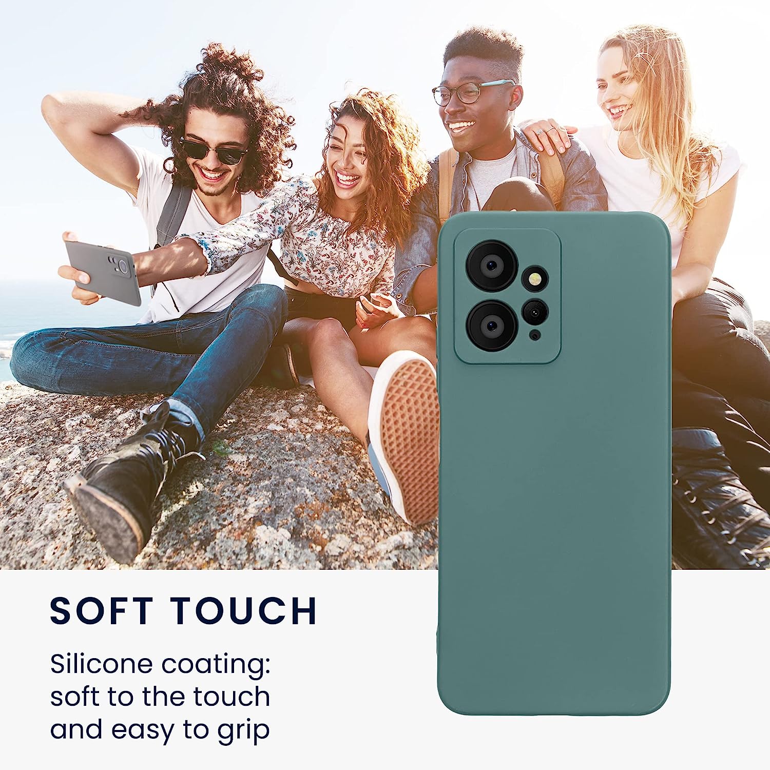 KW Xiaomi Redmi Note 12 4G Θήκη Σιλικόνης TPU - Arctic Night - 61181.207