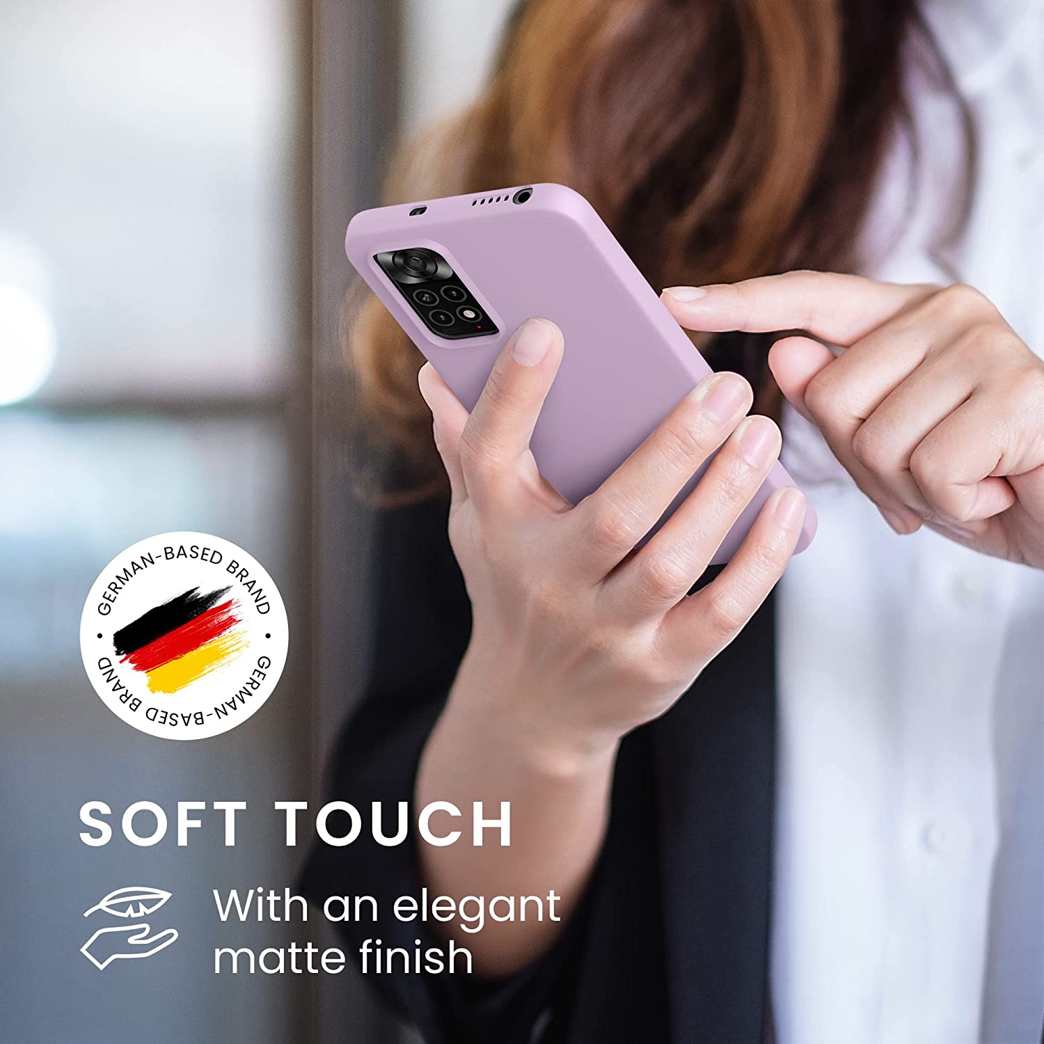 KW Xiaomi Redmi Note 11 / Redmi Note 11S Θήκη Σιλικόνης TPU - Mauve - 57368.140