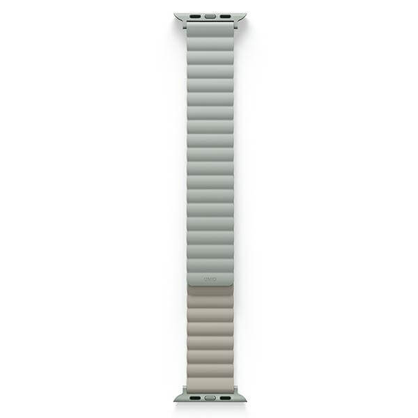 Uniq Λουράκι Apple Watch 2 / 3 / 4 / 5 / 6 / 7 / 8 / 9 / SE - 38 / 40 / 41 mm Revix Μαγνητικό Σιλικόνης Διπλής Όψης - Green / Beige