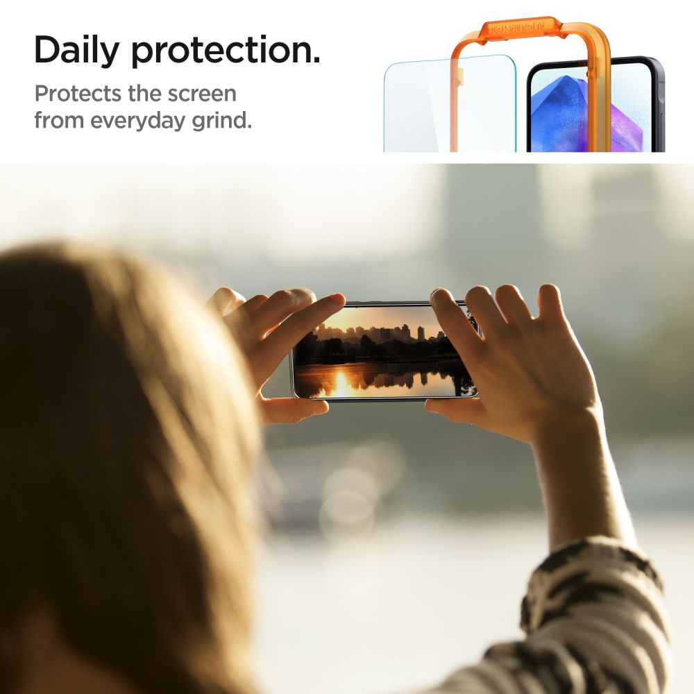 Spigen Samsung Galaxy A55 5G ALM GLAS.tR HD Tempered Glass Αντιχαρακτικό Γυαλί Οθόνης 9H - 2 Τεμάχια - Διάφανα