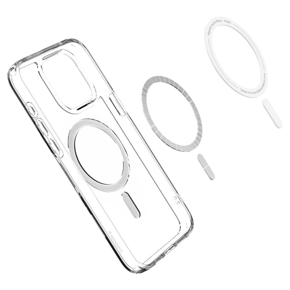 Spigen iPhone 15 Pro Ultra Hybrid Mag Σκληρή Θήκη με Πλαίσιο Σιλικόνης Και MagSafe - Graphite