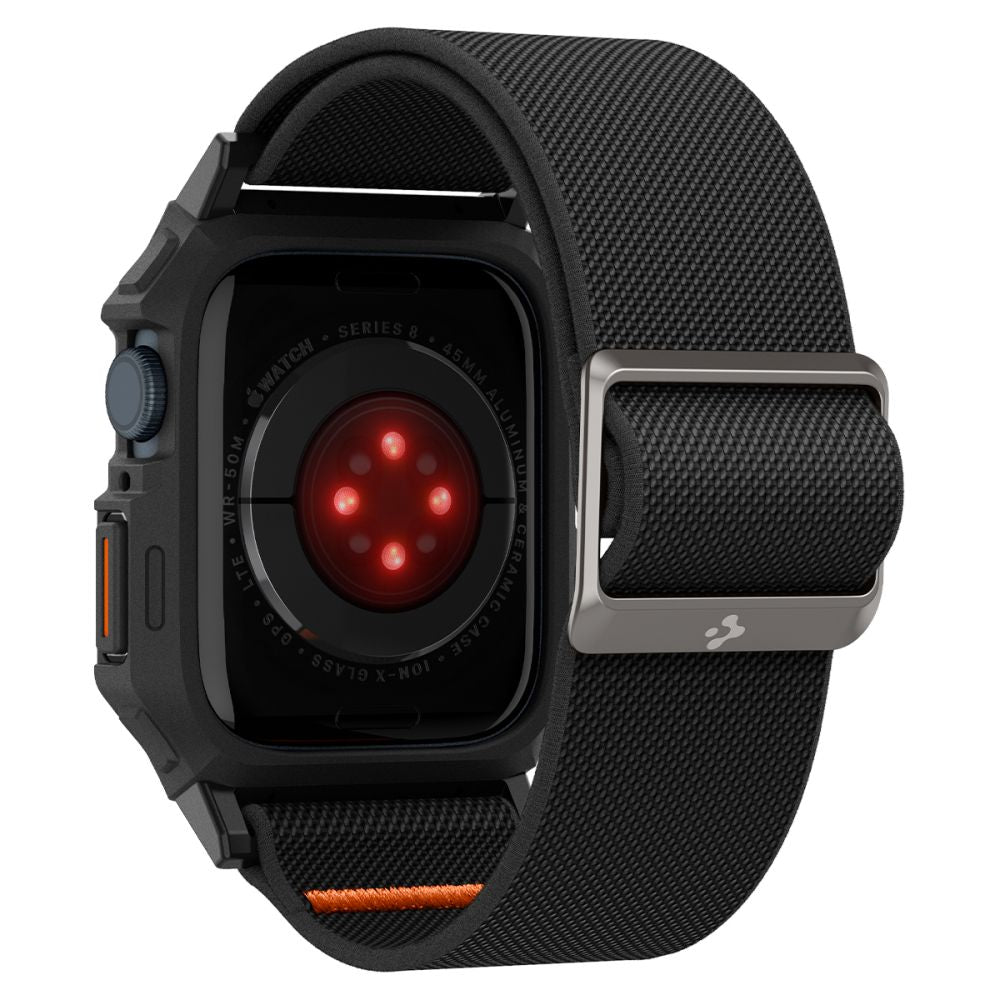 Spigen Λουράκι Apple Watch 6/7/8/9 - SE (1/2/3) - 44/45mm με Θήκη Προστασίας Lite Fit Pro - Matte Black