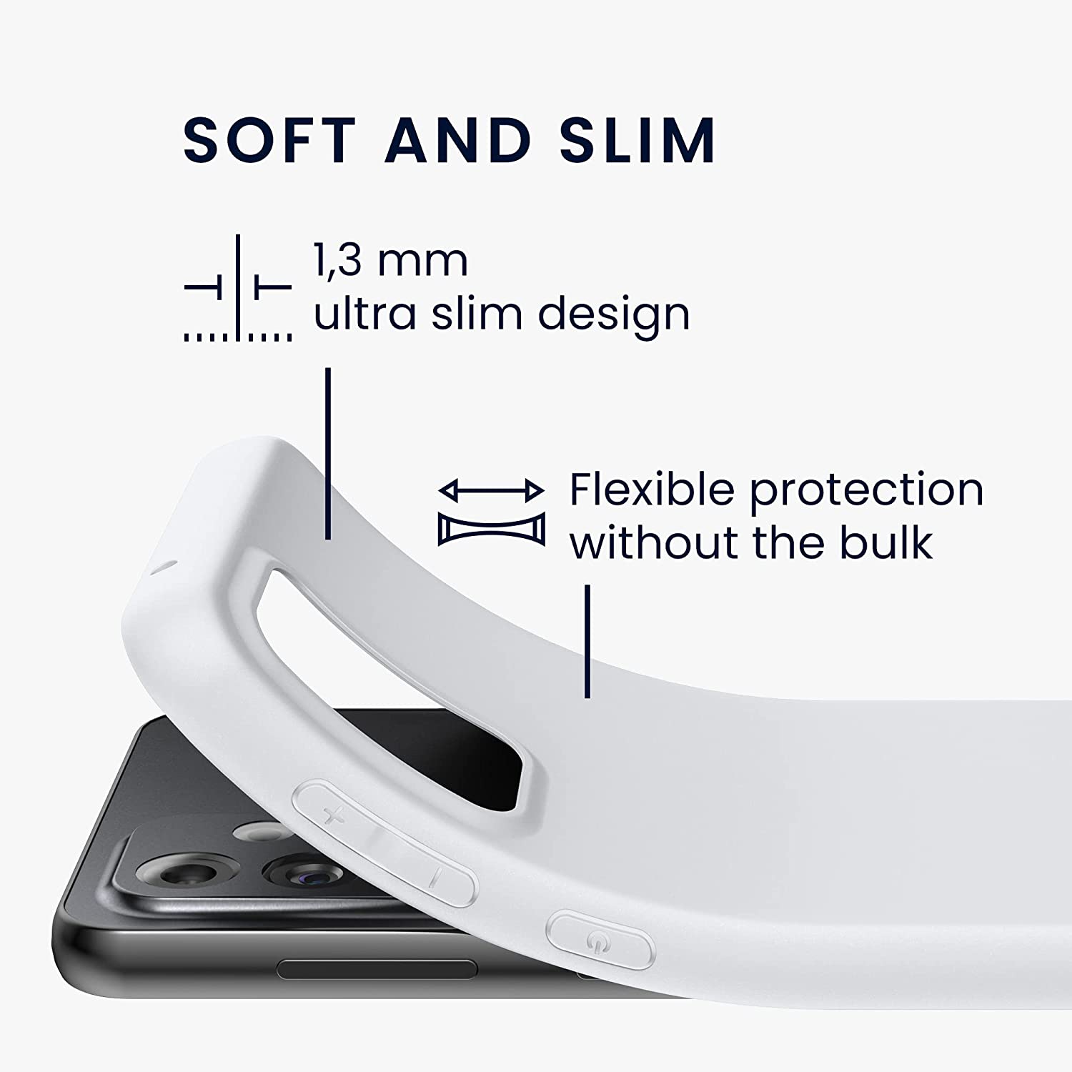 KW Samsung Galaxy A33 5G Θήκη Σιλικόνης TPU - White Matte - 57806.48