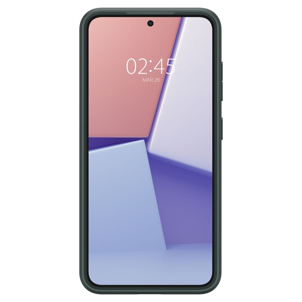 Spigen Samsung Galaxy S24 Optik Armor Θήκη Σιλικόνης με Κάλυμμα για την Κάμερα - Abyss Green