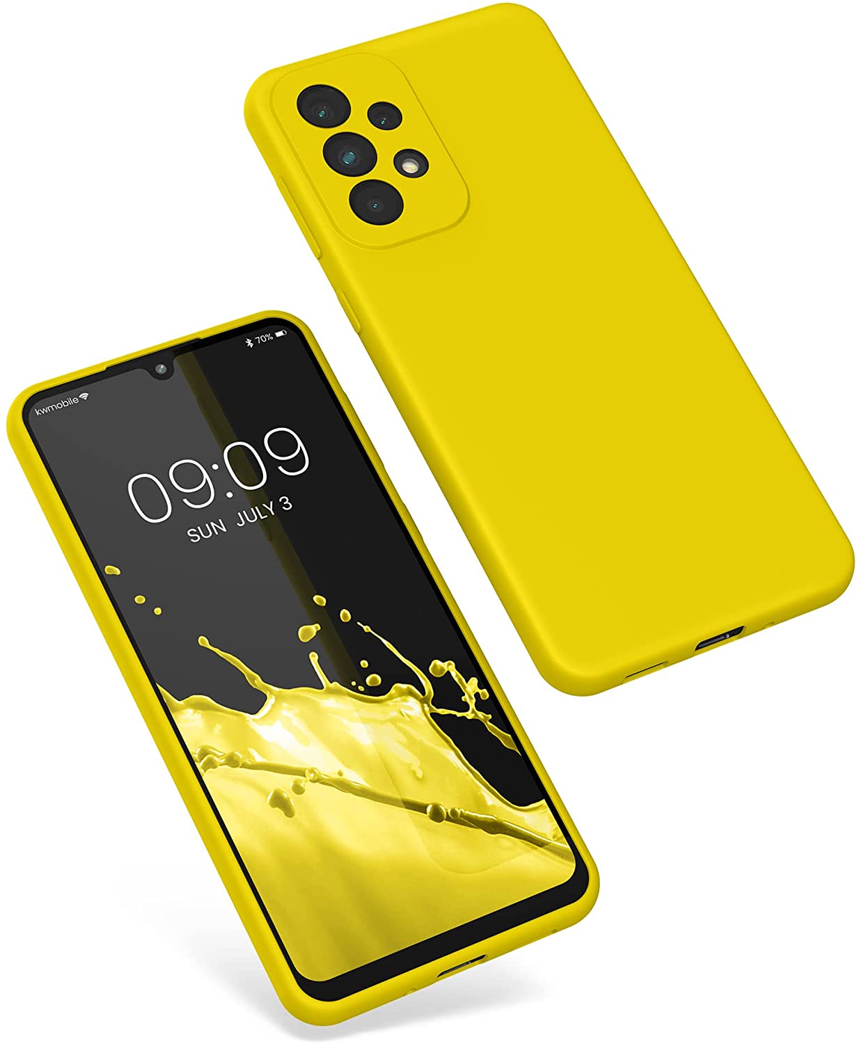 KW Samsung Galaxy A33 5G Θήκη Σιλικόνης Rubberized TPU - Radiant Yellow - 57833.165