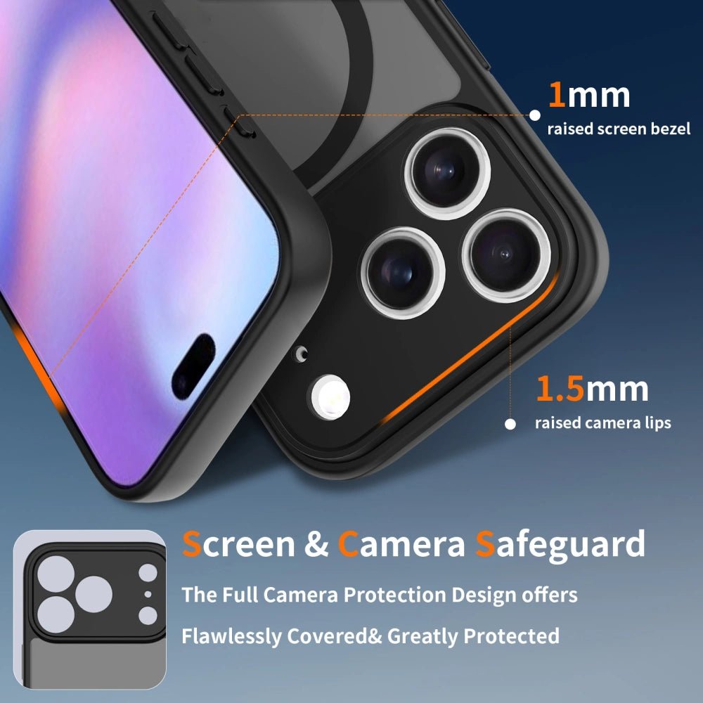 Tech - Protect iPhone 17 Pro BasicMag - Σκληρή Θήκη με Πλαίσιο Σιλικόνης και MagSafe - Matte Black