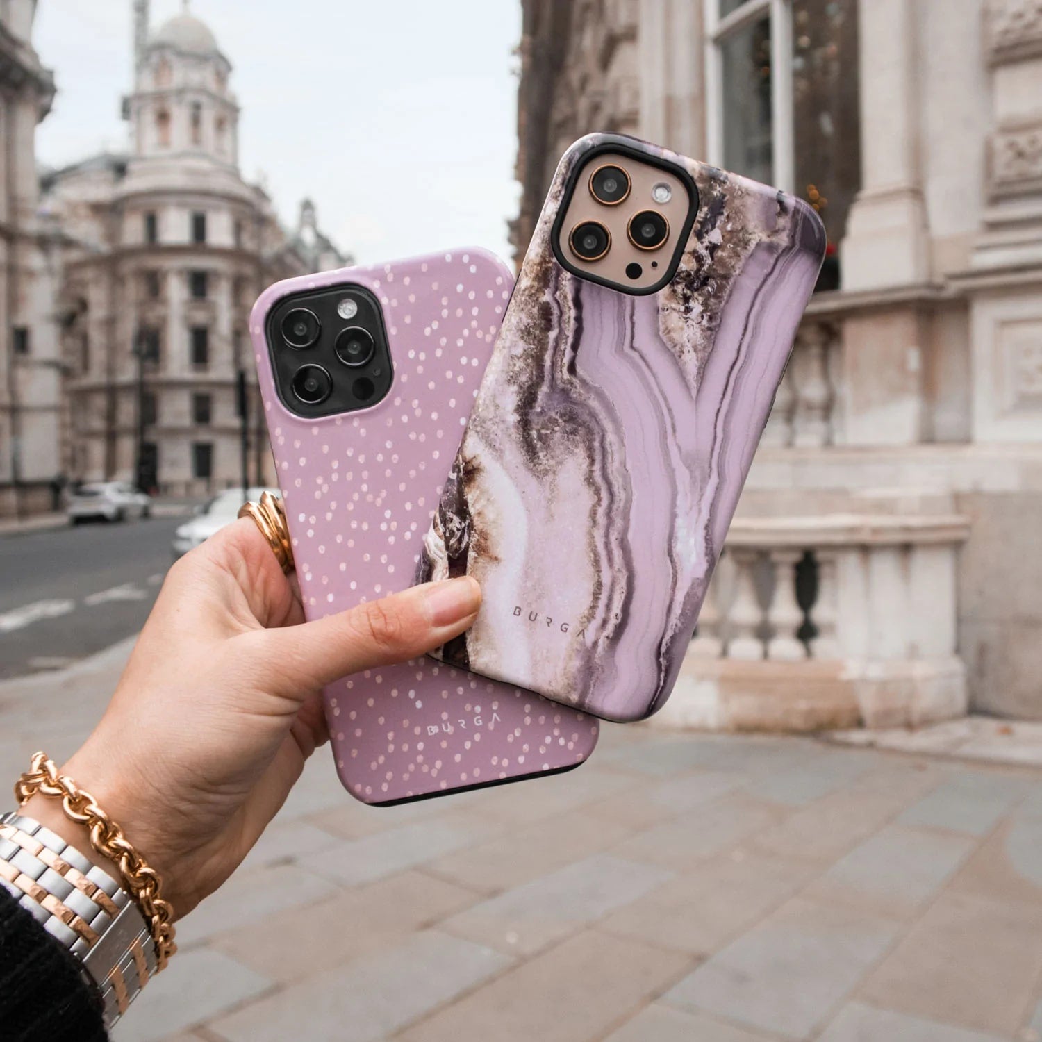 Burga iPhone 14 Pro Max Fashion Tough Σκληρή Θήκη - Hot Cocoa