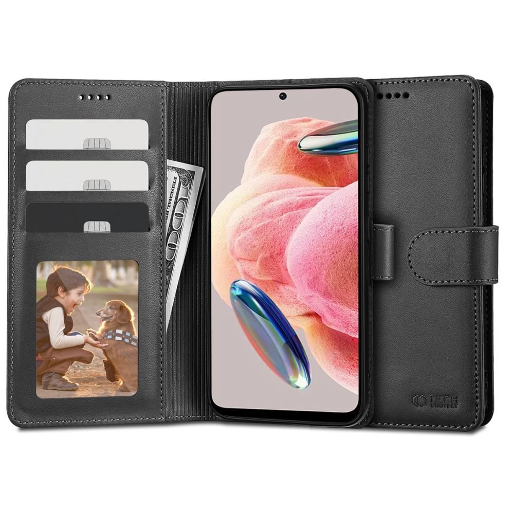 Tech - Protect Xiaomi Redmi Note 12 4G Θήκη Πορτοφόλι Stand από Δερματίνη - Black