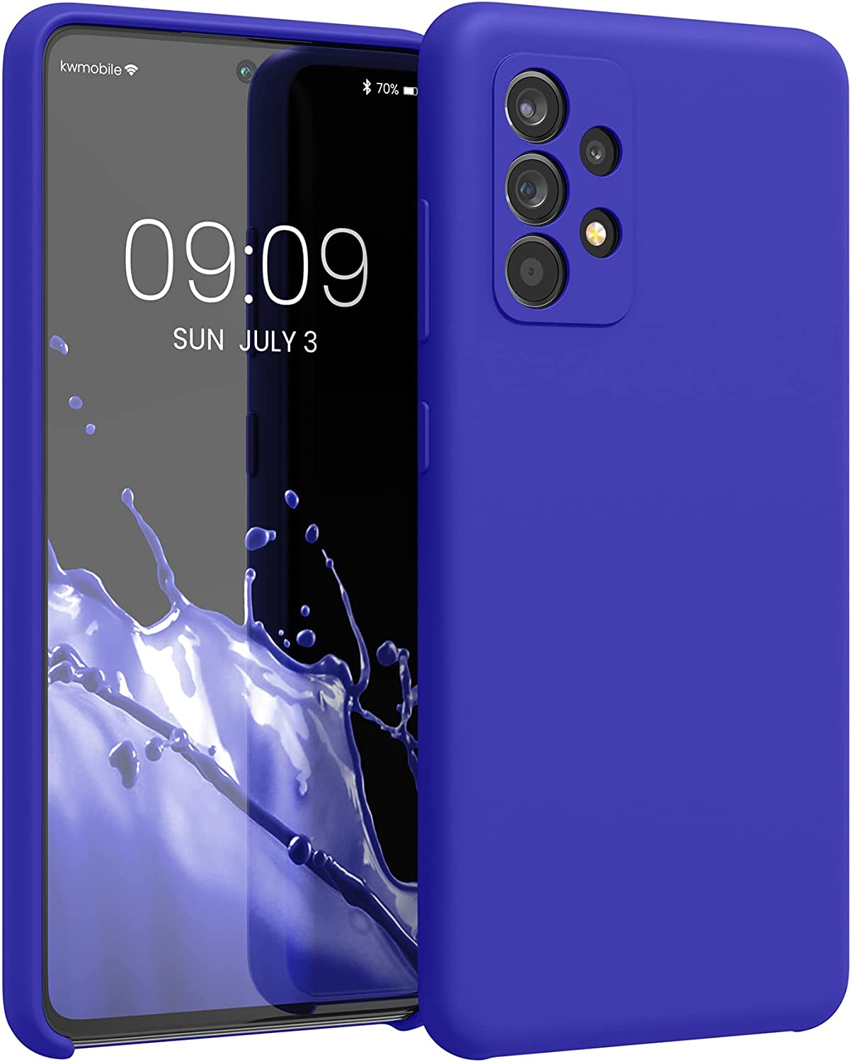 KW Samsung Galaxy A52 / A52 5G / A52s 5G Θήκη Σιλικόνης Rubber TPU - Baltic Blue - 54347.134