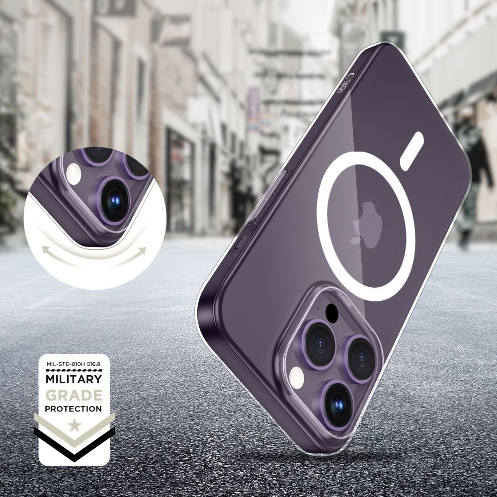 Tech - Protect iPhone 14 Pro Max Flexair Θήκη Σιλικόνης TPU με MagSafe - Διάφανη