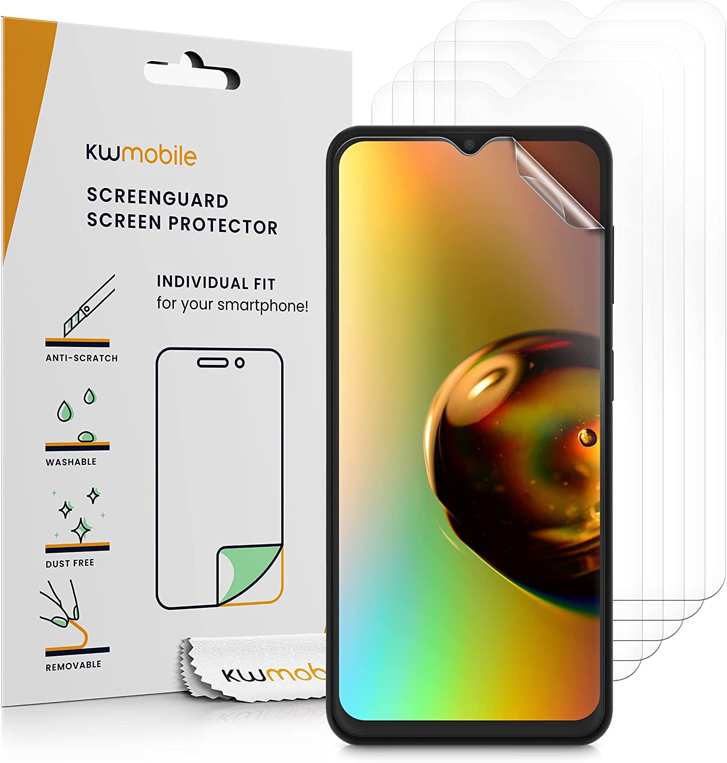 KW Samsung Galaxy A13 5G - 6 Μεμβράνες Προστασίας Οθόνης - Διάφανες - 59357.1