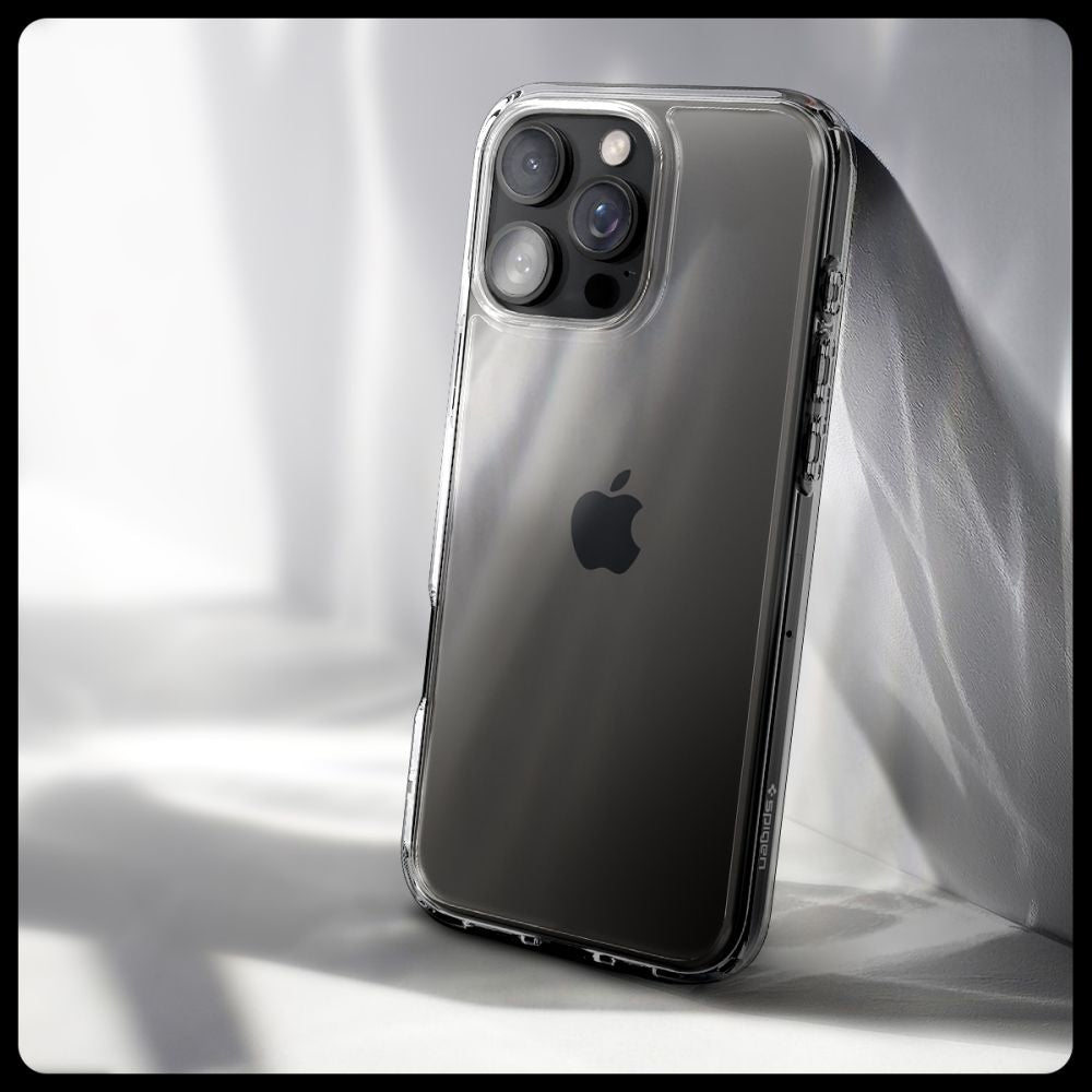 Spigen iPhone 16 Pro Max Ultra Hybrid Σκληρή Θήκη με Πλαίσιο Σιλικόνης - Crystal Clear