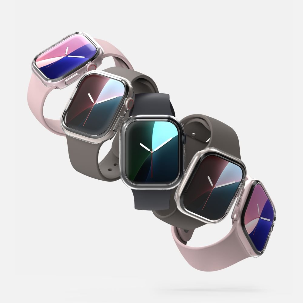 Ringke Θήκη Apple Watch 10/11 - 42mm Slim - 2 Τεμάχια - Διάφανη - Matte Black
