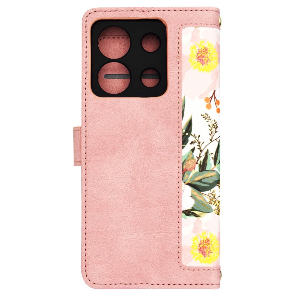 Techsuit Xiaomi Redmi Note 13 5G - FlipCraft - Θήκη Πορτοφόλι από Δερματίνη - Sweetheart Pink
