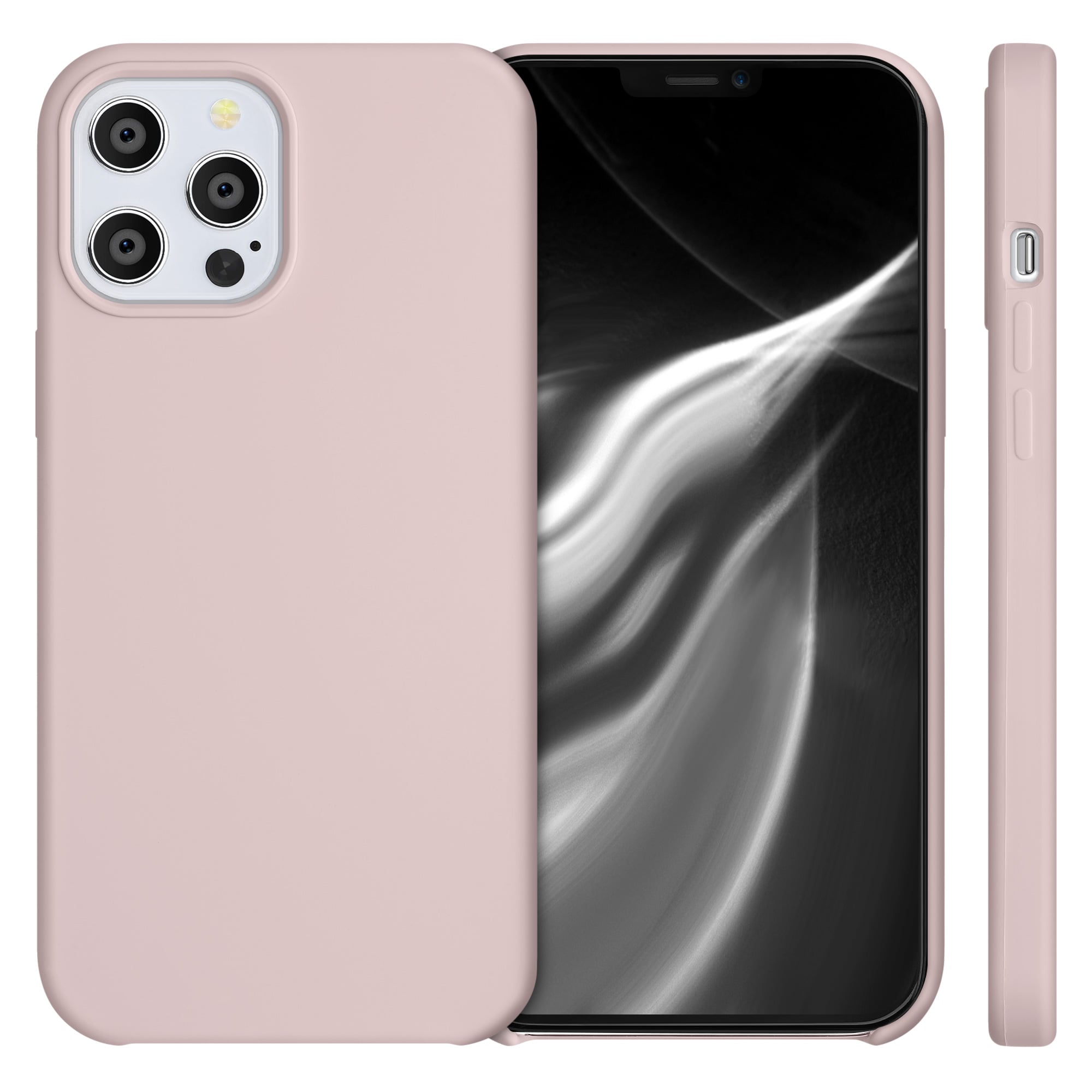 KW iPhone 12 Pro Max Θήκη Σιλικόνης Rubber TPU - Dusty Pink - 52644.10