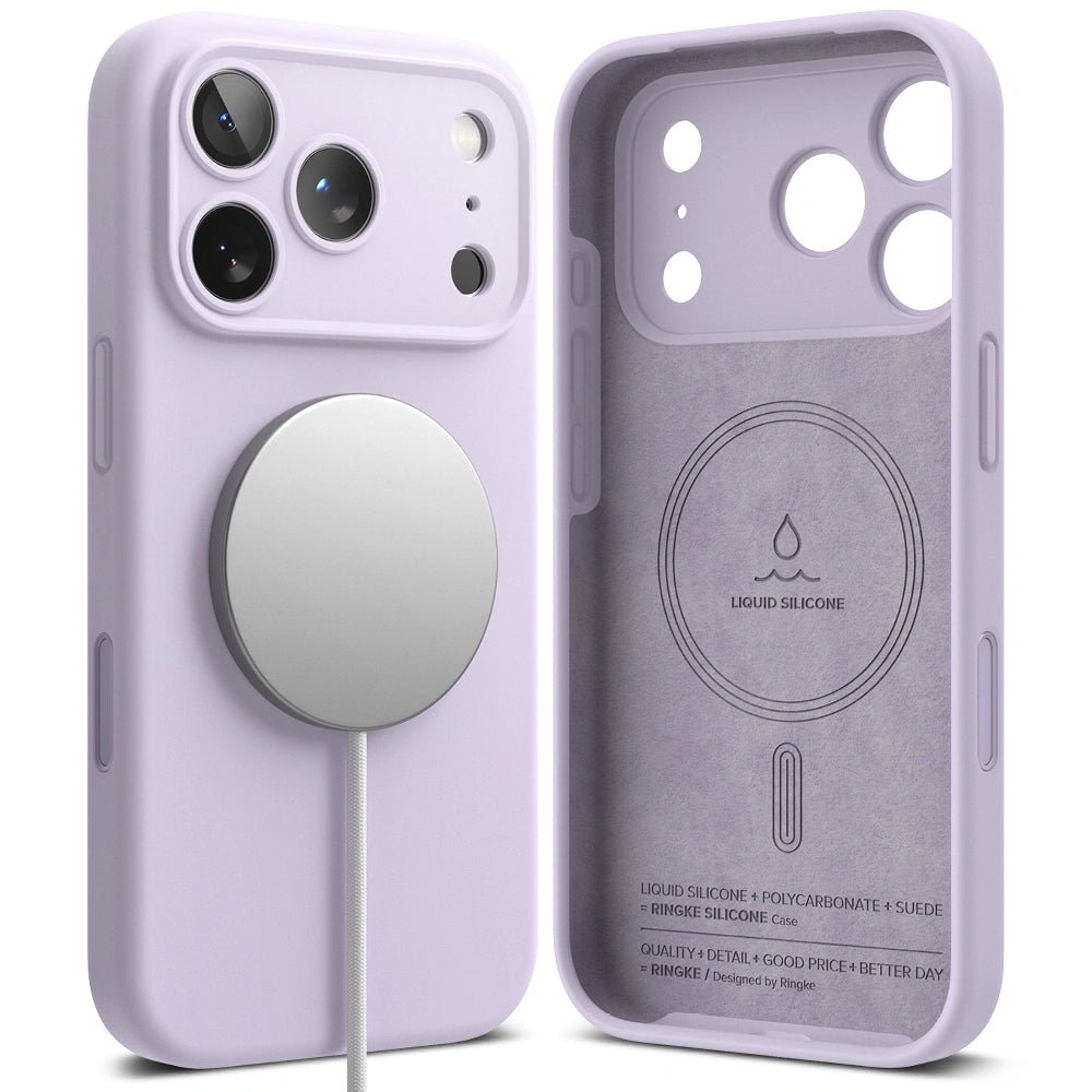 Ringke iPhone 17 Pro Max - Silicone Magnetic MagSafe - Θήκη Σιλικόνης με MagSafe - Lignt Purple