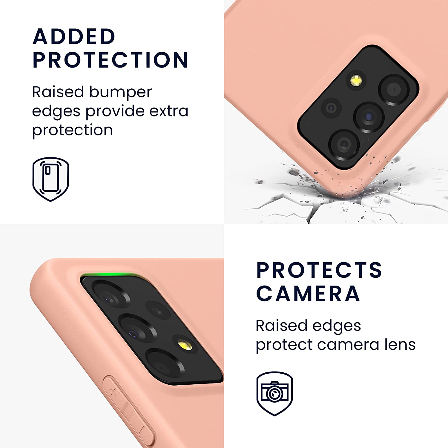 KW Samsung Galaxy A53 5G Θήκη Σιλικόνης TPU - Grapefruit Pink - 57808.199