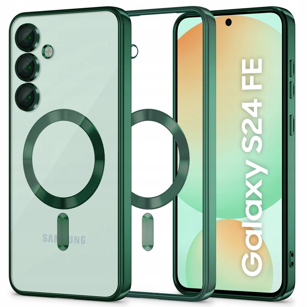 Tech - Protect Samsung Galaxy S24 FE MagFlex Θήκη Σιλικόνης TPU με MagSafe - Jungle Green