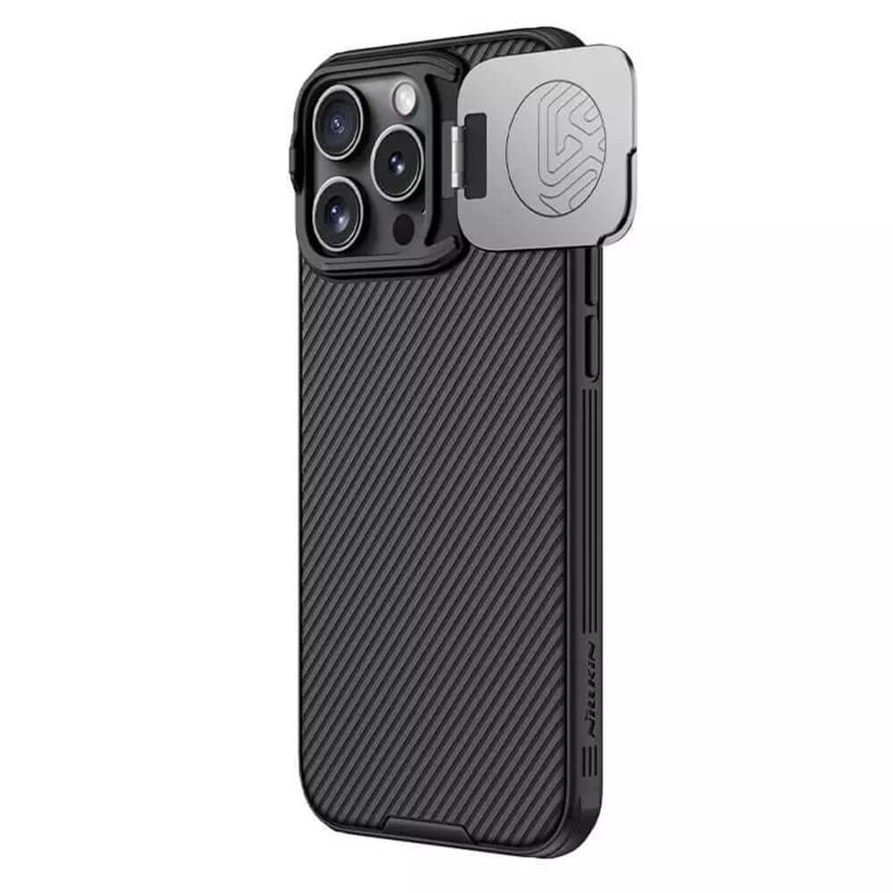 Nillkin iPhone 16 Pro Max CamShield Prop Σκληρή Θήκη με Κάλυμμα για την Κάμερα - Black