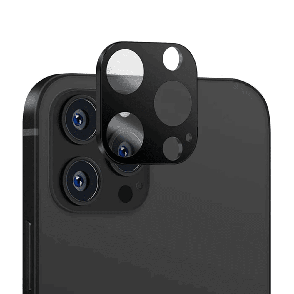 Techsuit iPhone 14 Pro / iPhone 14 Pro Max Camera Protector Αντιχαρακτικό Γυαλί για την Κάμερα - Black